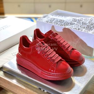 Alexander Mcqueen Fashion Simple Casual Shoes For Men And Women Red