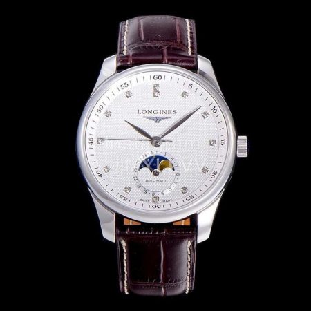 Longines Lunar Phase Watch Leather Strap Watch