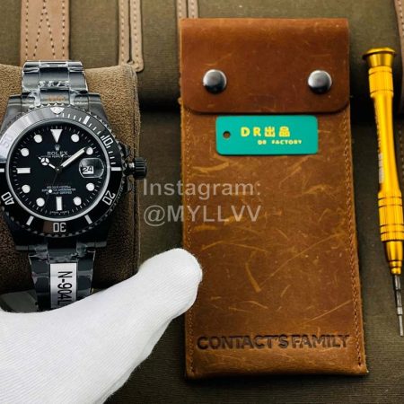 Rolex Dr Factory Blaken 40mm Dial Watch